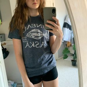 Juneau Alaska Navy Halibut Tee